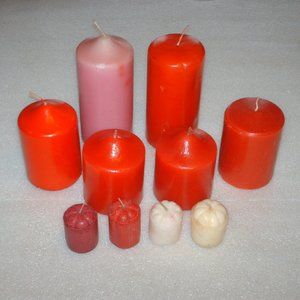 Nice lot of 10 assorted candles